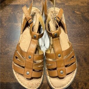 b.o.c. Tan Leather Sandals